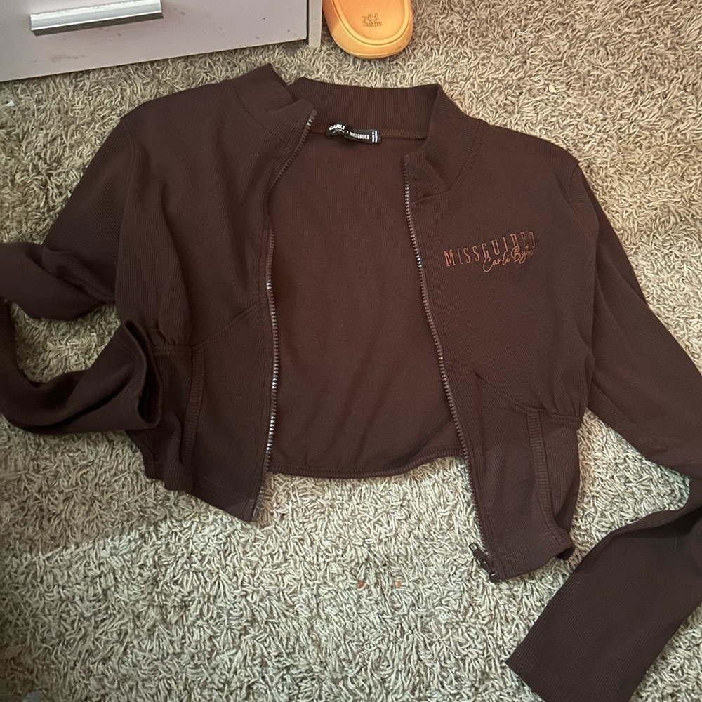 Misguided brown jacket